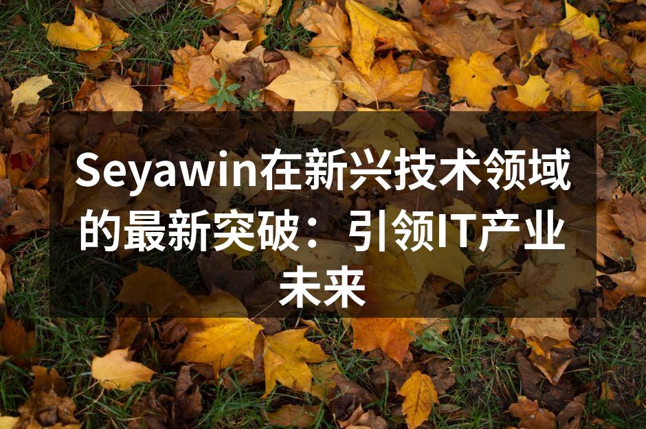 Seyawin团队在技术创新领域的努力与成就